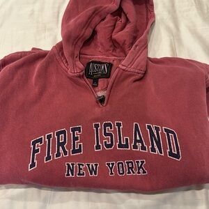Hooded fire island sweatshirt